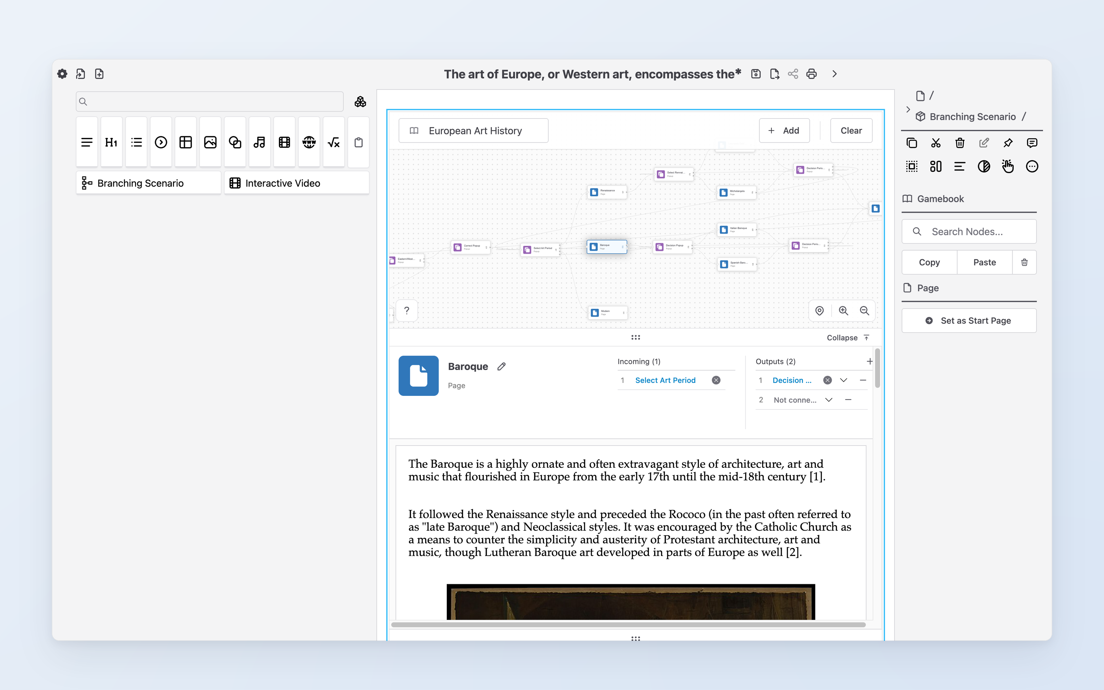 WebWriter: Branching Scenario 2